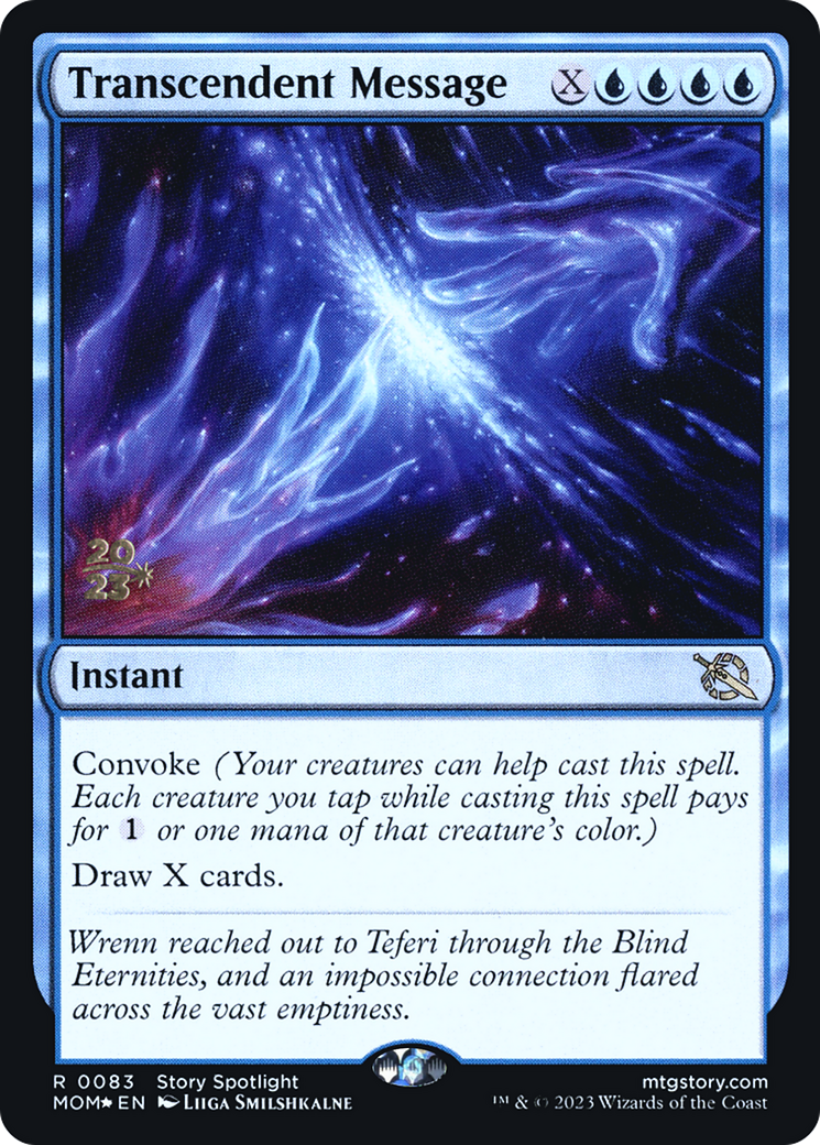 Transcendent Message [March of the Machine Prerelease Promos] - Destination Retro