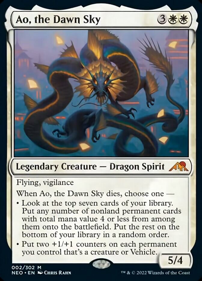 Ao, the Dawn Sky [Kamigawa: Neon Dynasty] - Destination Retro
