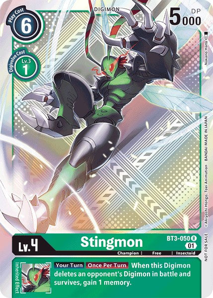 Stingmon [BT3-050] (Official Tournament Pack Vol.4) [Release Special Booster Promos] - Destination Retro