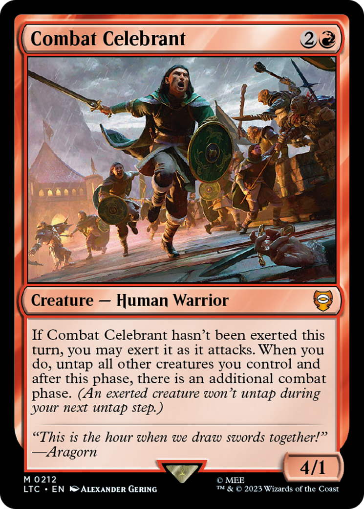 Combat Celebrant [The Lord of the Rings: Tales of Middle-Earth Commander] - Destination Retro