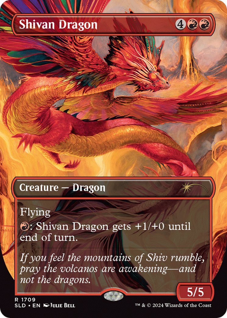 Shivan Dragon (Rainbow Foil) [Secret Lair Drop Series] - Destination Retro