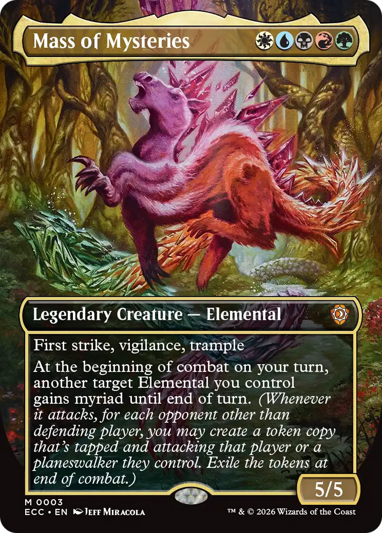 Mass of Mysteries (Borderless) [Lorwyn Eclipsed Commander] - Destination Retro