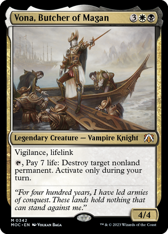 Vona, Butcher of Magan [March of the Machine Commander] - Destination Retro