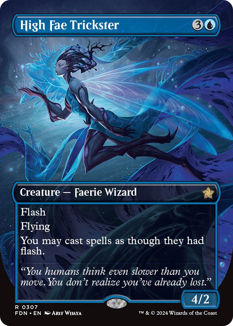 High Fae Trickster (Borderless) [Foundations] - Destination Retro