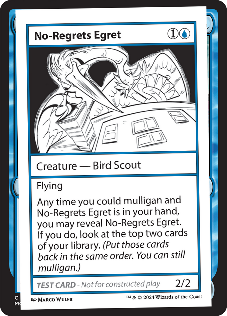 No-Regrets Egret [Mystery Booster 2 Playtest Cards] - Destination Retro