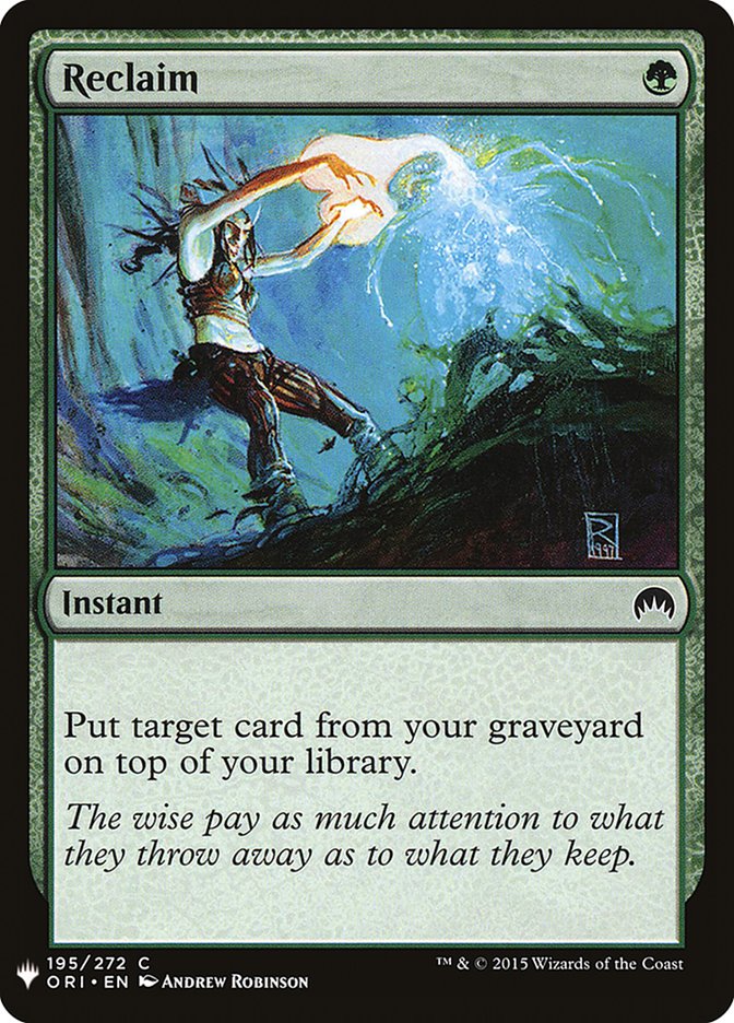 Reclaim [Mystery Booster] - Destination Retro