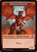 Dinosaur Dragon // Treasure Double-Sided Token [Aetherdrift Tokens] - Destination Retro