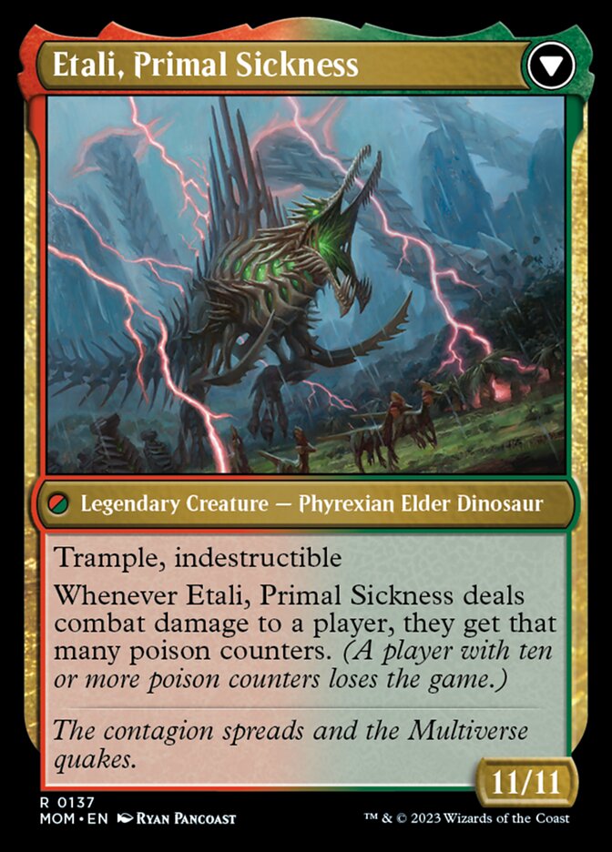 Etali, Primal Conqueror // Etali, Primal Sickness [March of the Machine] - Destination Retro