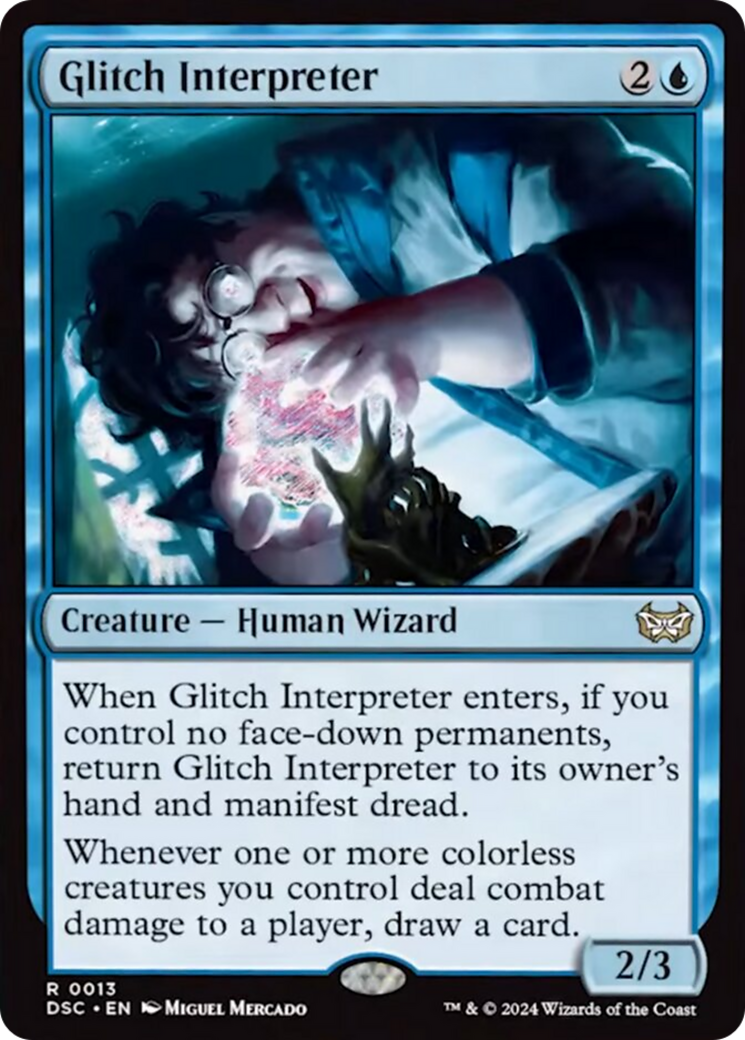 Glitch Interpreter (Extended Art) [Duskmourn: House of Horror Commander] - Destination Retro