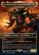 Ghazghkull, Prophet of the Waaagh! - Zurgo Helmsmasher (Borderless) [Secret Lair Drop Series] - Destination Retro