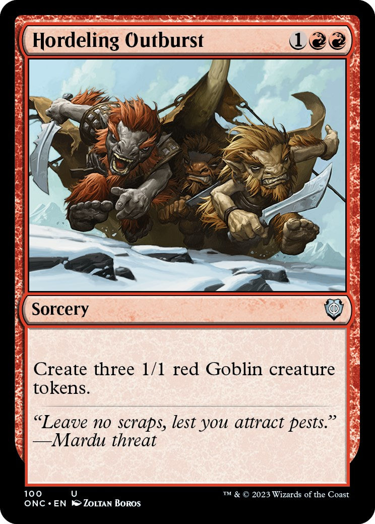 Hordeling Outburst [Phyrexia: All Will Be One Commander] - Destination Retro