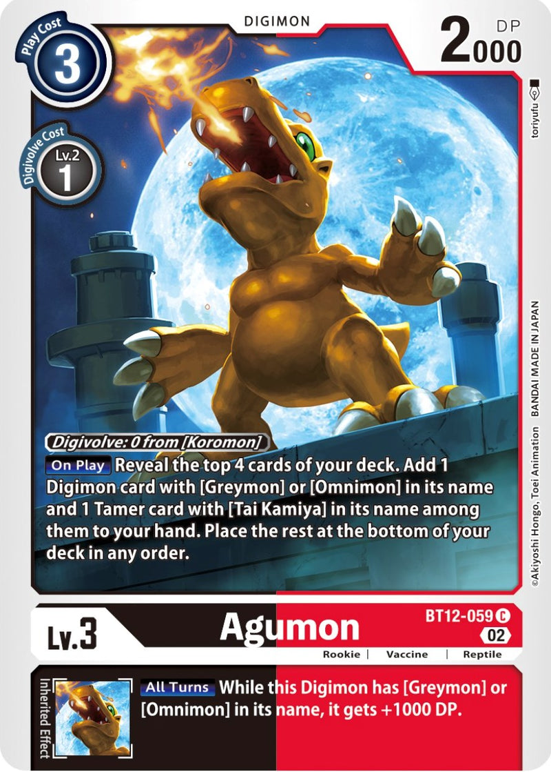 Agumon [BT12-059] [Across Time] - Destination Retro