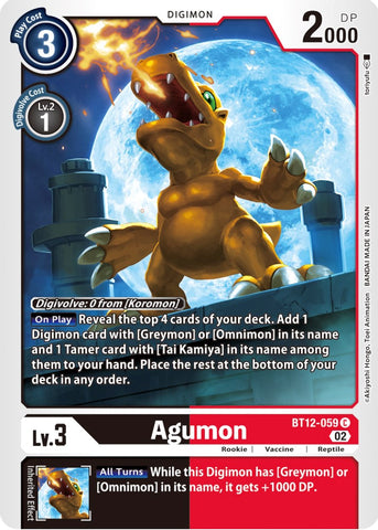 Agumon [BT12-059] [Across Time] - Destination Retro