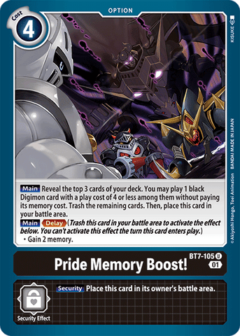 Pride Memory Boost! [BT7-105] [Next Adventure] - Destination Retro