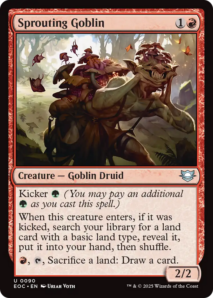 Sprouting Goblin [Edge of Eternities Commander] - Destination Retro