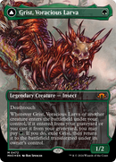 Grist, Voracious Larva // Grist, the Plague Swarm (Borderless) (Textured Foil) [Modern Horizons 3] - Destination Retro