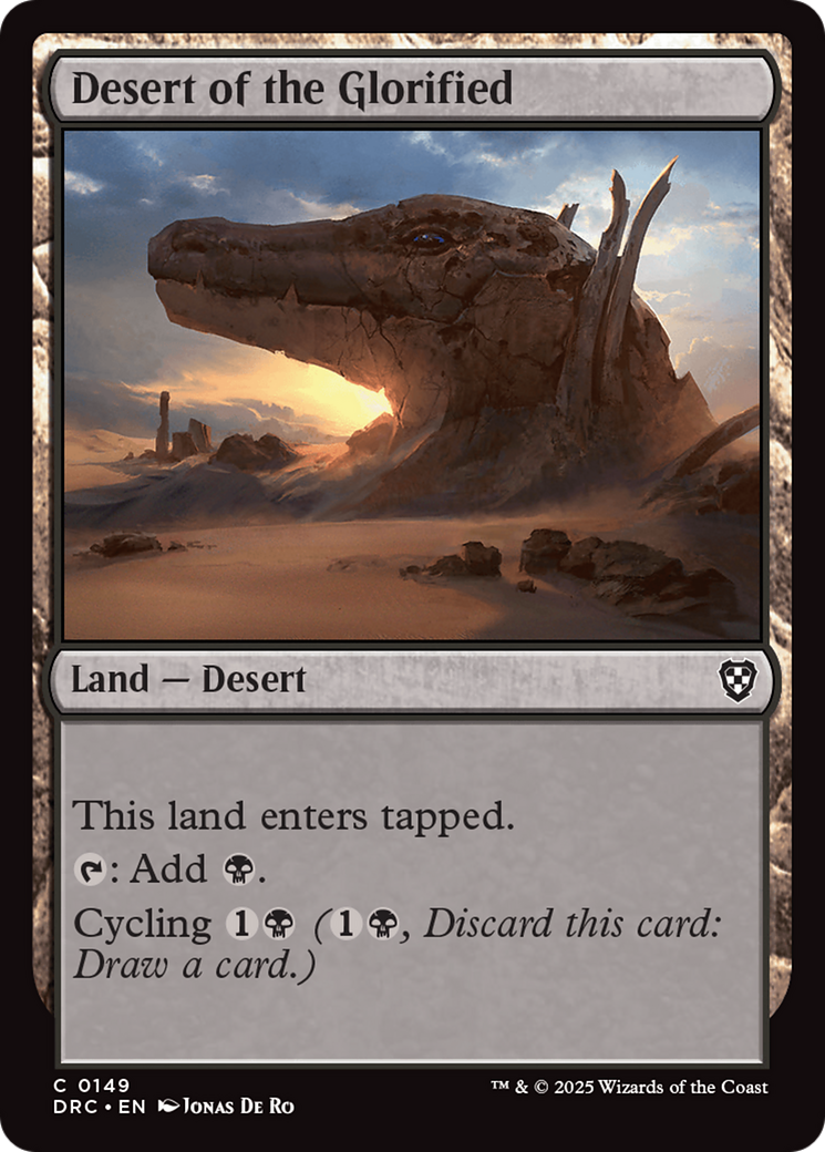 Desert of the Glorified [Aetherdrift Commander] - Destination Retro