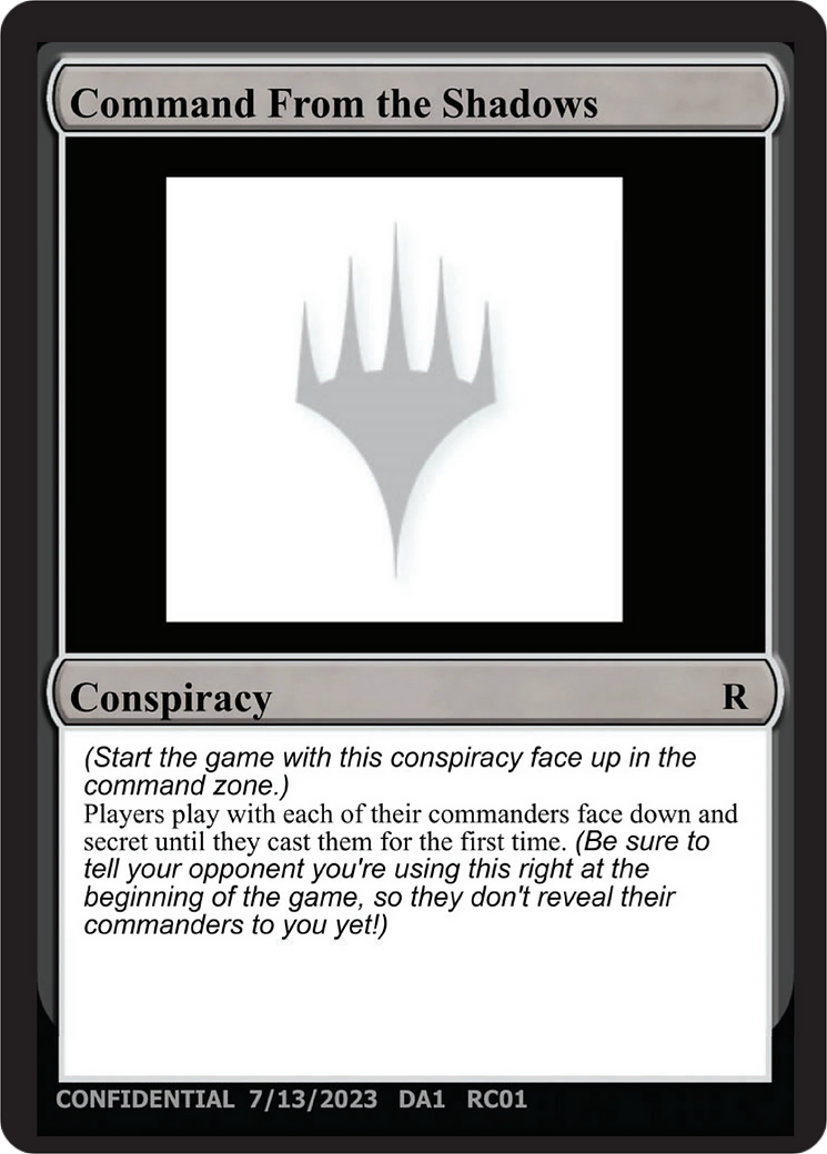 Command From the Shadows [Unknown Event] - Destination Retro