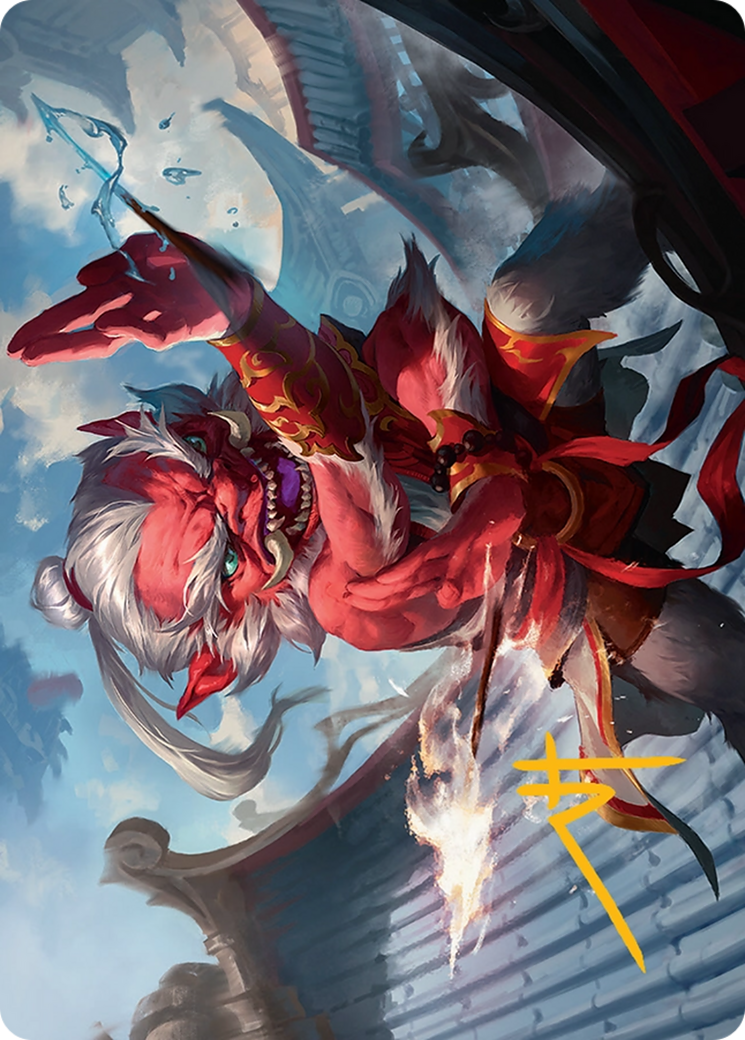 Devoted Duelist Art Card (15/54) [Tarkir: Dragonstorm Art Series] - Destination Retro