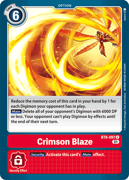 Crimson Blaze [BT8-097] [New Awakening] - Destination Retro