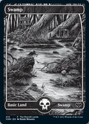 Swamp (The Moonlit Lands) (Foil Etched) [Innistrad: Crimson Vow Promos] - Destination Retro