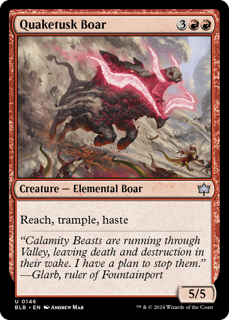Quaketusk Boar [Bloomburrow] - Destination Retro