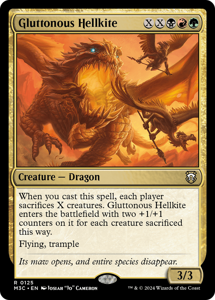 Gluttonous Hellkite [Modern Horizons 3 Commander] - Destination Retro