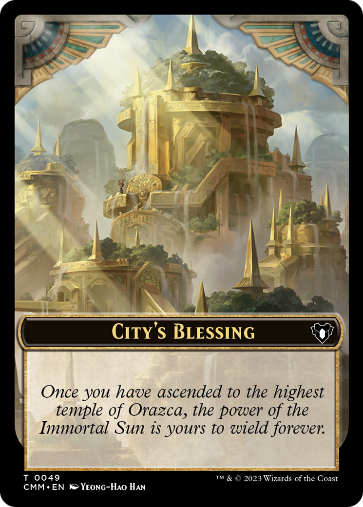 City's Blessing // Ogre Double-Sided Token [Commander Masters Tokens] - Destination Retro
