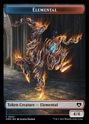 Treasure // Elemental (0037) Double-Sided Token [Commander Masters Tokens] - Destination Retro