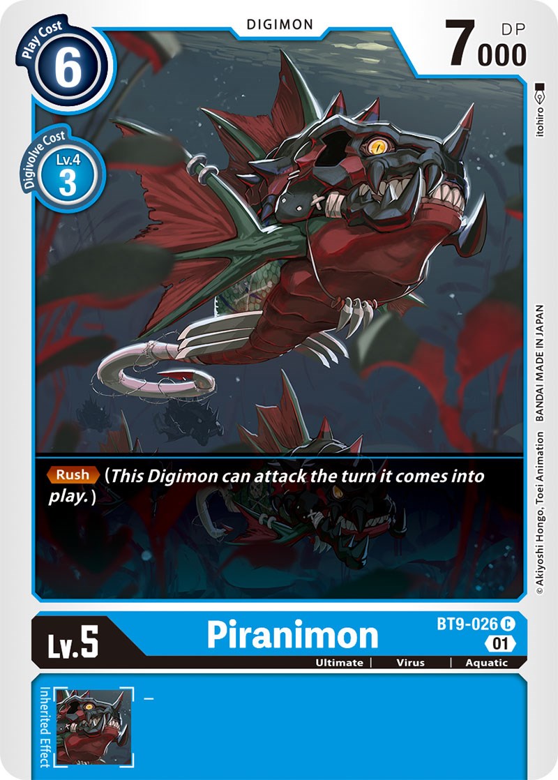 Piranimon [BT9-026] [X Record] - Destination Retro