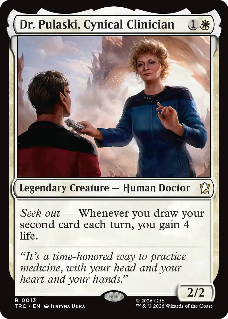 Dr. Pulaski, Cynical Clinician (Surge Foil) [Star Trek Commander] - Destination Retro