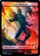 Dalek // Alien Warrior Double-Sided Token (Surge Foil) [Doctor Who Tokens] - Destination Retro