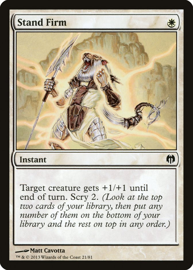 Stand Firm [Duel Decks: Heroes vs. Monsters] - Destination Retro