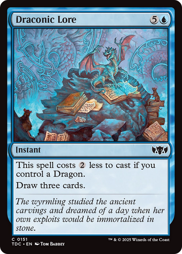 Draconic Lore [Tarkir: Dragonstorm Commander] - Destination Retro