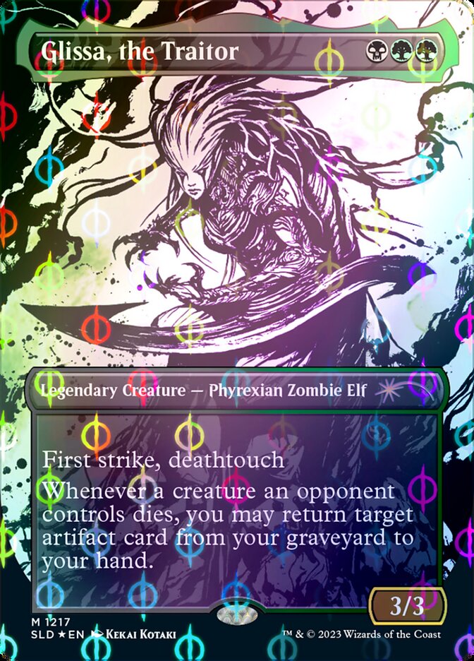 Glissa, the Traitor (Borderless Ichor Step-and-Compleat Foil) [Secret Lair Drop Series] - Destination Retro