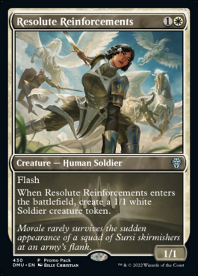 Resolute Reinforcements (Promo Pack) [Dominaria United Promos] - Destination Retro