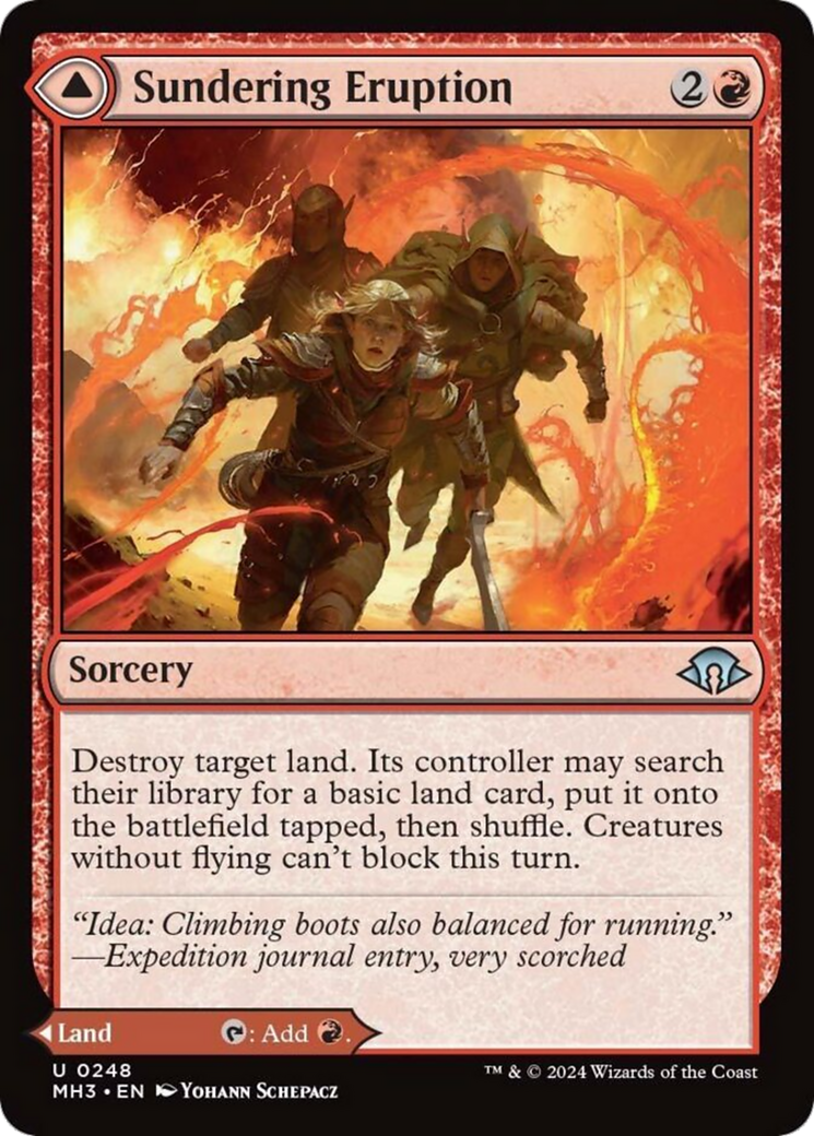 Sundering Eruption // Volcanic Fissure [Modern Horizons 3] - Destination Retro