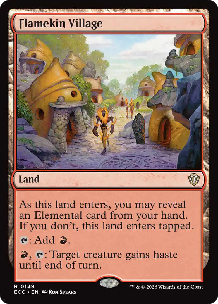 Flamekin Village [Lorwyn Eclipsed Commander] - Destination Retro