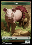 Boar // Merfolk (0005) Double-Sided Token [The Lost Caverns of Ixalan Commander Tokens] - Destination Retro