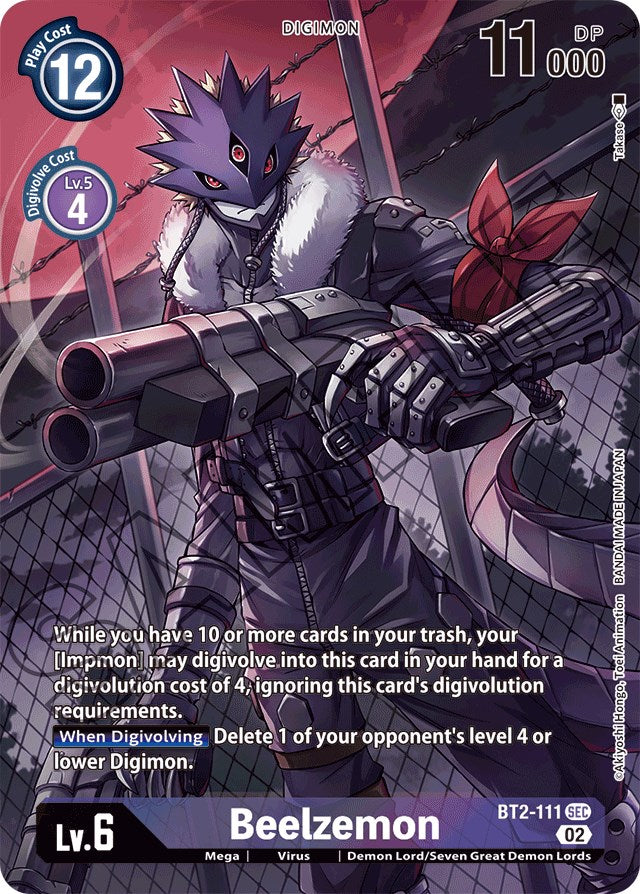 Beelzemon [BT2-111] (Alternate Art) [Starter Deck: Beelzemon Advanced Deck Set] - Destination Retro