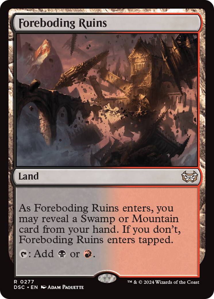 Foreboding Ruins [Duskmourn: House of Horror Commander] - Destination Retro