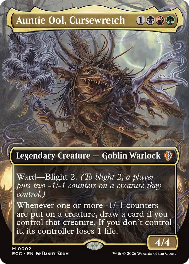 Auntie Ool, Cursewretch (Borderless) [Lorwyn Eclipsed Commander] - Destination Retro
