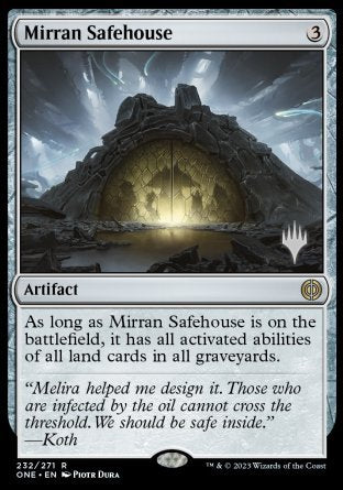 Mirran Safehouse (Promo Pack) [Phyrexia: All Will Be One Promos] - Destination Retro