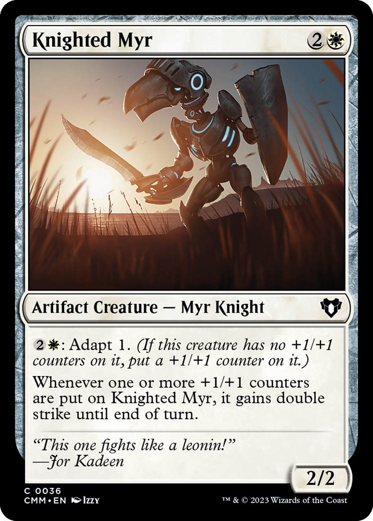 Knighted Myr [Commander Masters] - Destination Retro