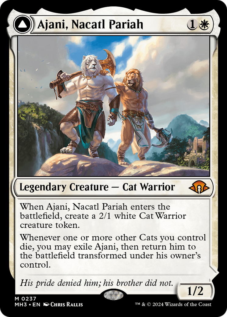 Ajani, Nacatl Pariah // Ajani, Nacatl Avenger [Modern Horizons 3] - Destination Retro