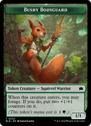 Emblem - Ral, Crackling Wit // Bushy Bodyguard Double-Sided Token [Bloomburrow Tokens] - Destination Retro