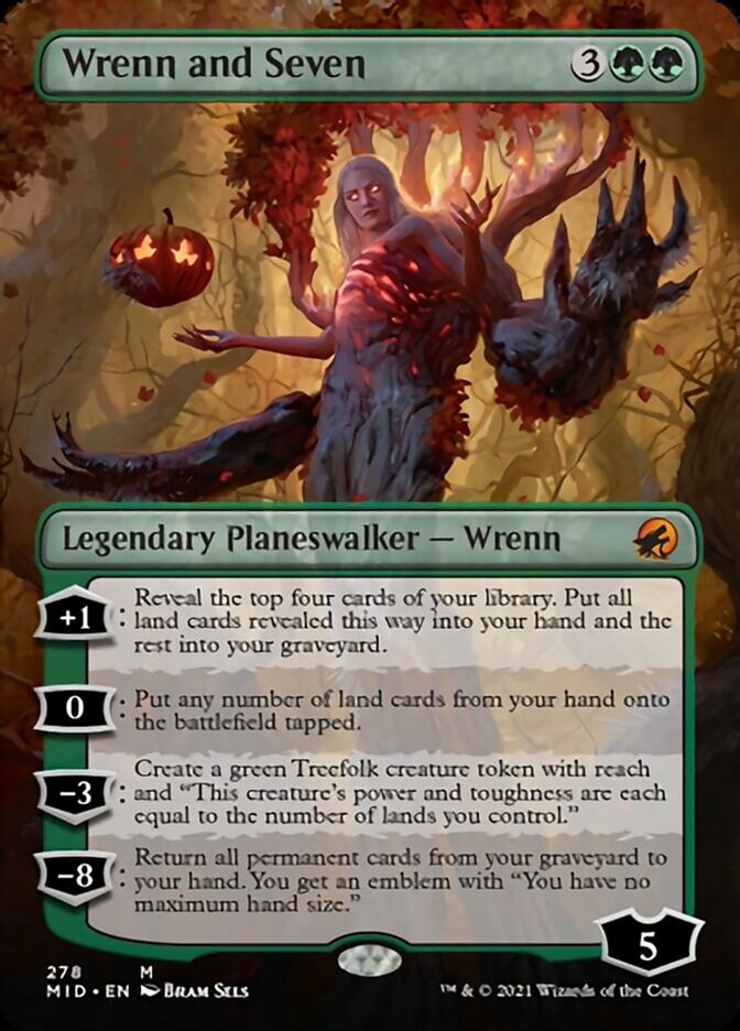 Wrenn and Seven (Borderless) [Innistrad: Midnight Hunt] - Destination Retro