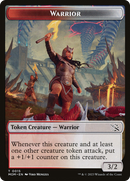 Warrior // Wrenn and Realmbreaker Emblem Double-Sided Token [March of the Machine Tokens] - Destination Retro