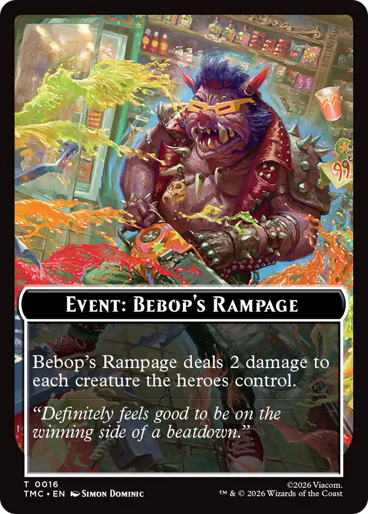 Event: Bebop's Rampage [Teenage Mutant Ninja Turtles Commander Tokens] - Destination Retro