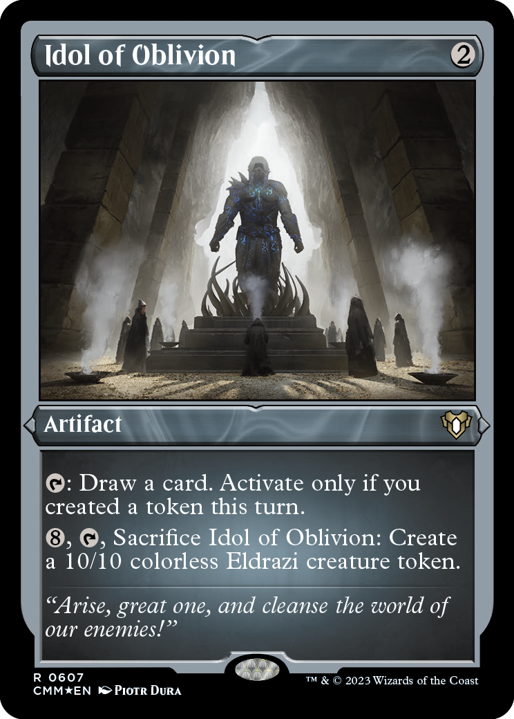 Idol of Oblivion (Foil Etched) [Commander Masters] - Destination Retro
